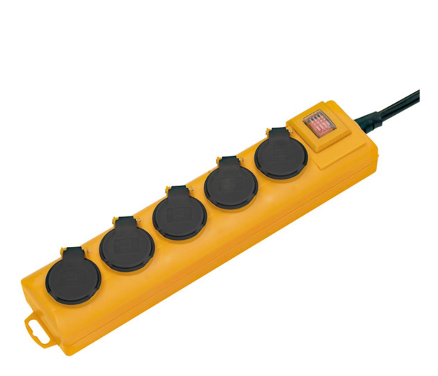 Brennenstuhl Listwa Super-Solid IP54 - 5 gniazd, 2m - 697132 - zdjęcie